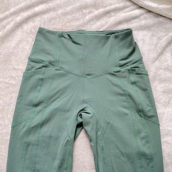 Til you collapse workout tights leggings olive with pockets XS - Picture 4 of 6